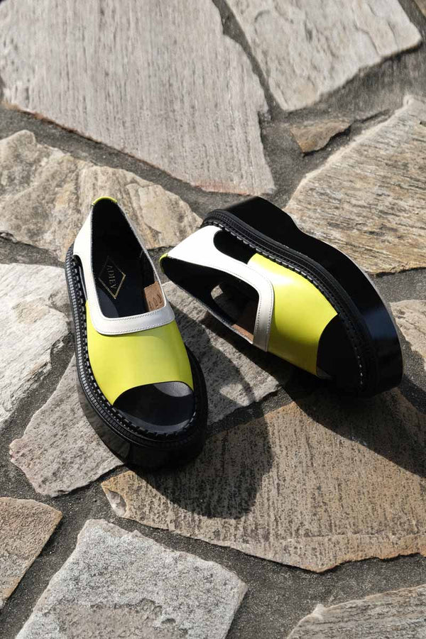 TYPE 201 SANDAL RUBBER SOLE / IVORY LEMON [50%OFF]