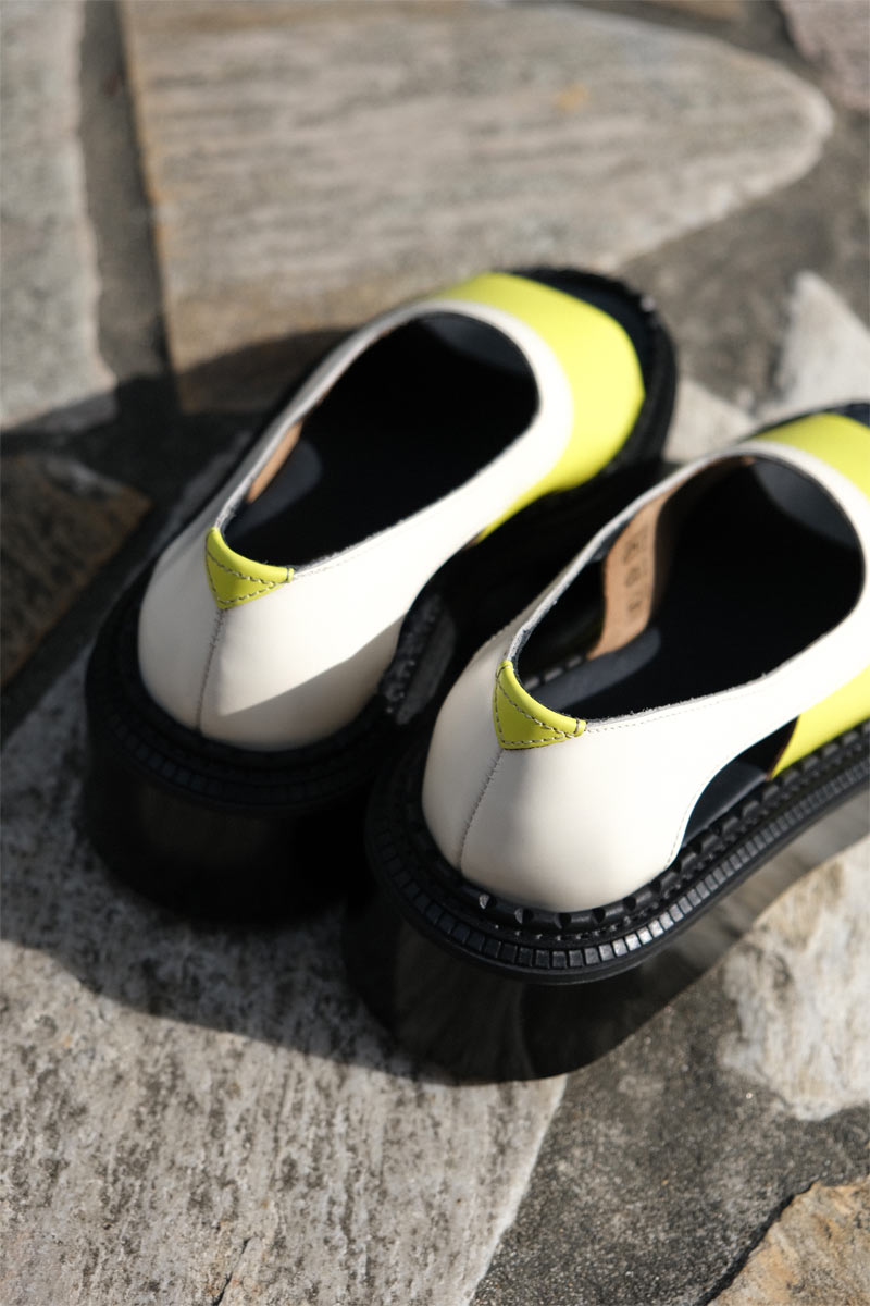 TYPE 201 SANDAL RUBBER SOLE / IVORY LEMON [50%OFF]