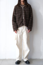 画像をギャラリービューアに読み込む, FULL ZIP HOOD / DORF CHECK HAIRY WOOL
