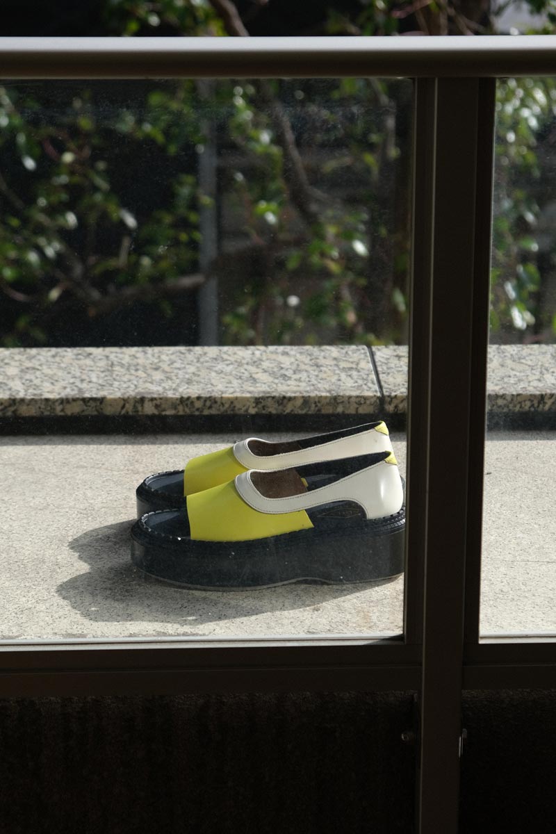 TYPE 201 SANDAL RUBBER SOLE / IVORY LEMON [50%OFF]