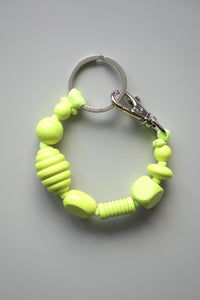 PERLENMIX SHORT KEYHOLDER / NEONYELLOW