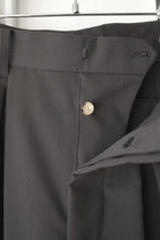 画像をギャラリービューアに読み込む, INVERTED PLEATS TROUSER VINTAGE GABADINE / BROWN [神戸店]
