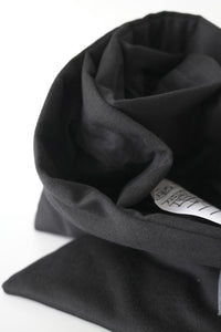 S17 NO.110 HEAVY WOOL PADDED POCKET SCARF / BLACK [金沢店]