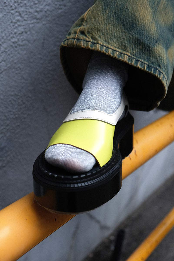 TYPE 201 SANDAL RUBBER SOLE / IVORY LEMON [50%OFF]