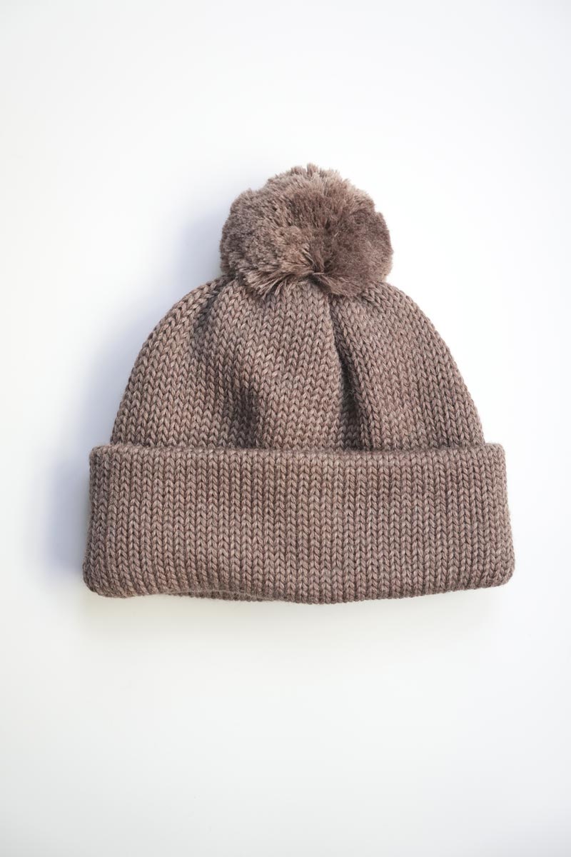 WOOL STANDARD KNIT (梵天付き) / BEIGE