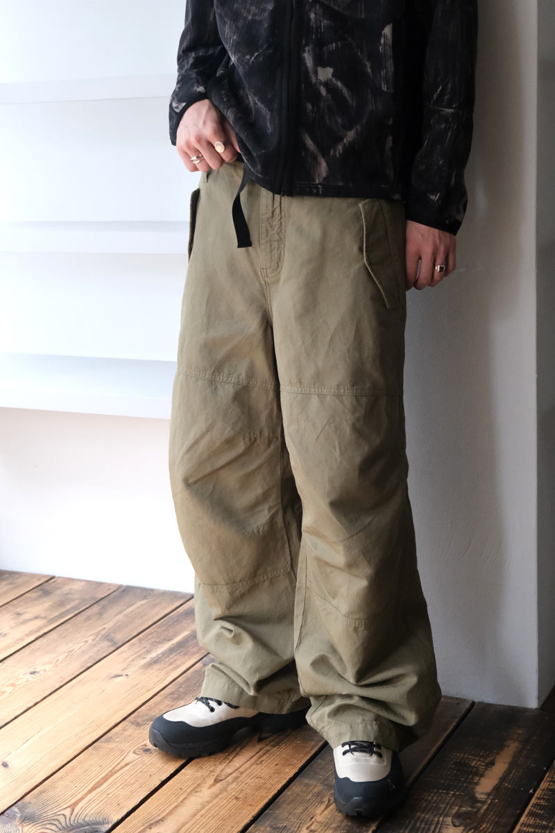 GLOOM CARGO TROUSERS / PALE GREEN [20%OFF]