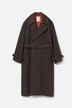 画像をギャラリービューアに読み込む, LIGHT TWEED ULSTER COAT .14 / HERRINGBONE BROWN