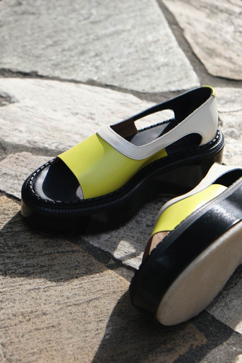 TYPE 201 SANDAL RUBBER SOLE / IVORY LEMON [50%OFF]