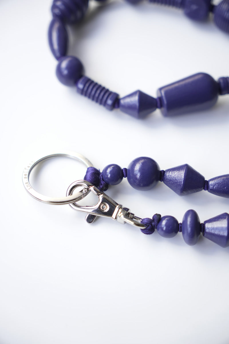 PERLENMIX LONG KEYHOLDER / BLUEBERRY
