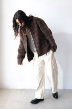 画像をギャラリービューアに読み込む, FULL ZIP HOOD / DORF CHECK HAIRY WOOL