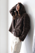 画像をギャラリービューアに読み込む, FULL ZIP HOOD / DORF CHECK HAIRY WOOL