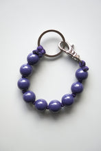 Load image into Gallery viewer, DICKE PERLEN SHORT KEYHOLDER / BLUEBERRY