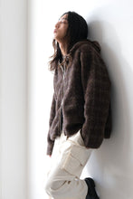 画像をギャラリービューアに読み込む, FULL ZIP HOOD / DORF CHECK HAIRY WOOL