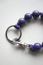 Load image into Gallery viewer, DICKE PERLEN SHORT KEYHOLDER / BLUEBERRY