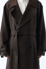 画像をギャラリービューアに読み込む, LIGHT TWEED ULSTER COAT .14 / HERRINGBONE BROWN