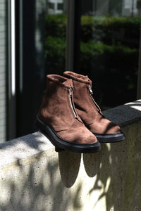 TYPE 197 ZIP BOOTS INJECTED TPU RUBBER SOLE / DARK EARTH