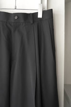 画像をギャラリービューアに読み込む, SUPER140 3TUCK BAGGY TROUSERS .14 / BLACK
