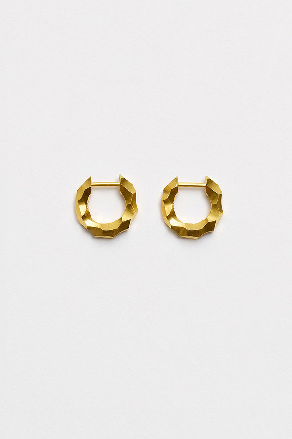 ALMOST EARRINGS SMALL SINGLE / 24K GOLD VERMEIL [Arriving April]