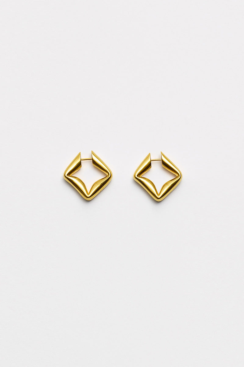 STRAW EARRINGS SMALL SINGLE / 24K GOLD VERMEIL [4月入荷予定]