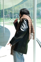 Load image into Gallery viewer, ESTATE SCARF / DORF CHECK FUZZY ALPACA
