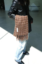 Load image into Gallery viewer, ESTATE SCARF / DORF CHECK FUZZY ALPACA
