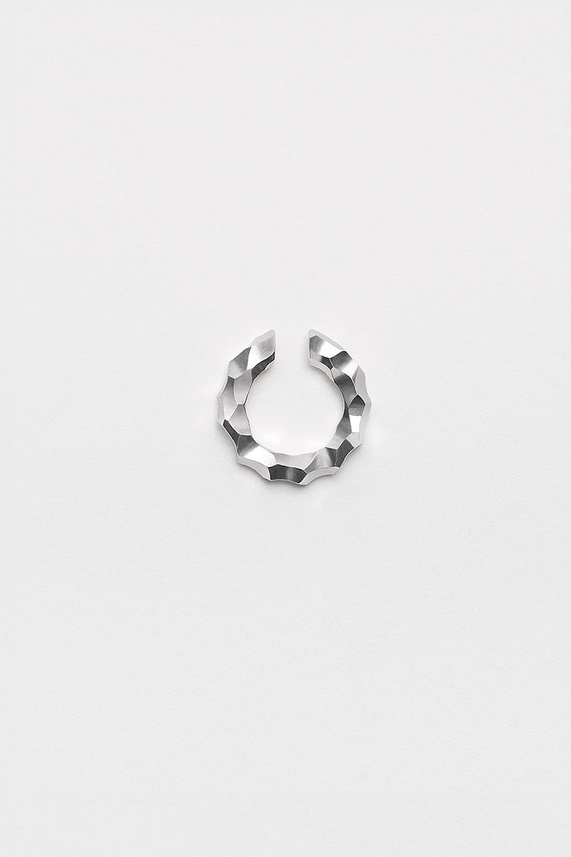 ROUND EAR CUFF THIN CARVED / 925 STERLING SILVER [4月入荷予定]