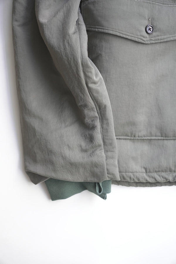 PUFFED SIMPLE JACKET - TECHNICAL NYLON / GREEN