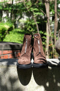 TYPE 197 ZIP BOOTS INJECTED TPU RUBBER SOLE / DARK EARTH