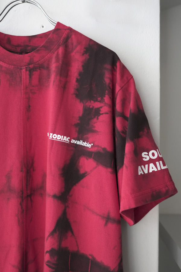 SPACE AVAILABLE×ZODIAC | LISTEN T-SHIRT / RED