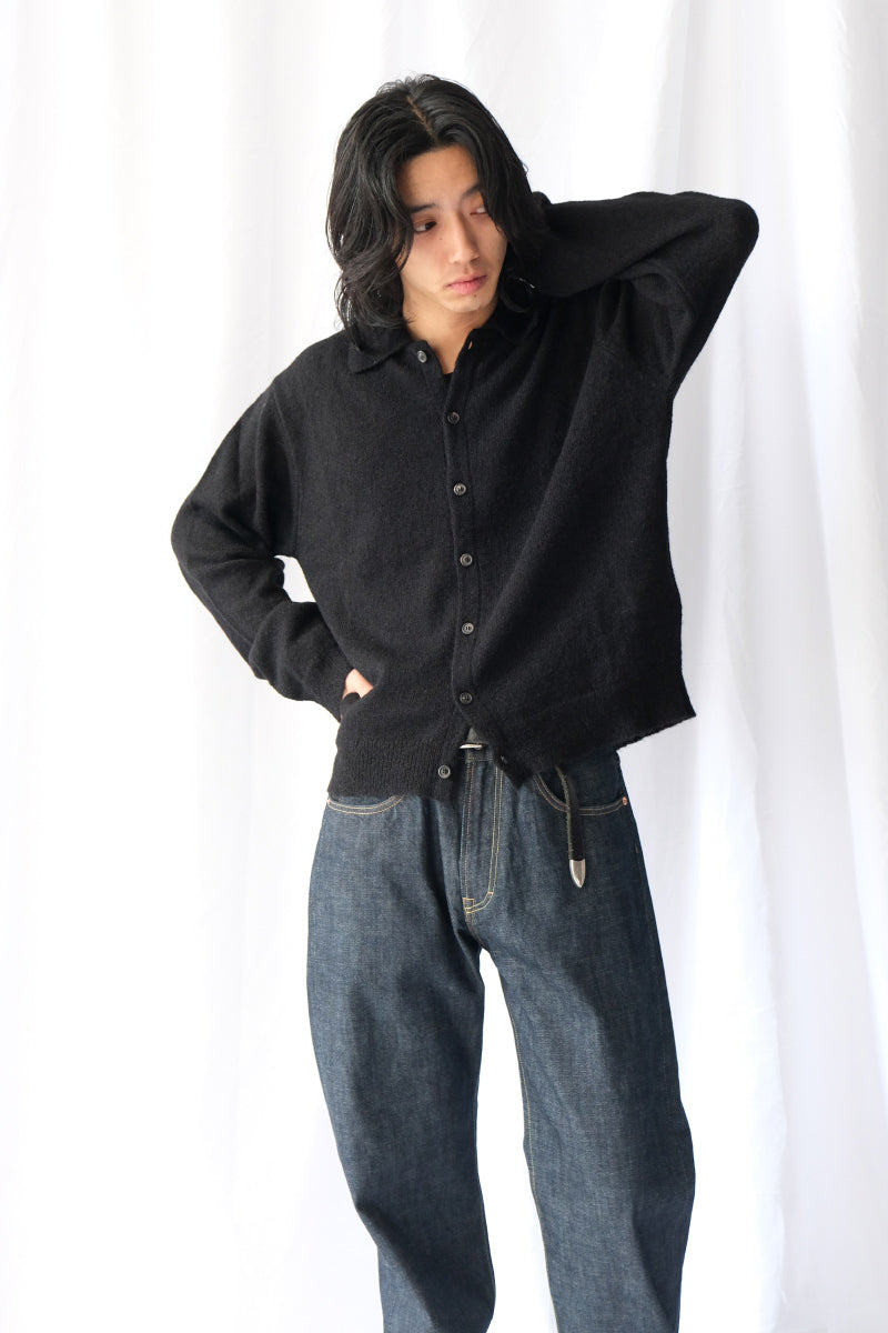 EVENING POLO / BLACK FUZZY ALPCA