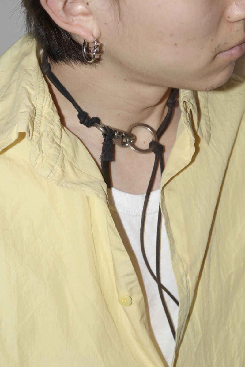 OUR LEGACY | LADON / BLACK LEATHER レザーネックレス– STOCK