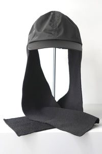 DICROS & KNIT MUFFLER CAP / BLACK/BLACK