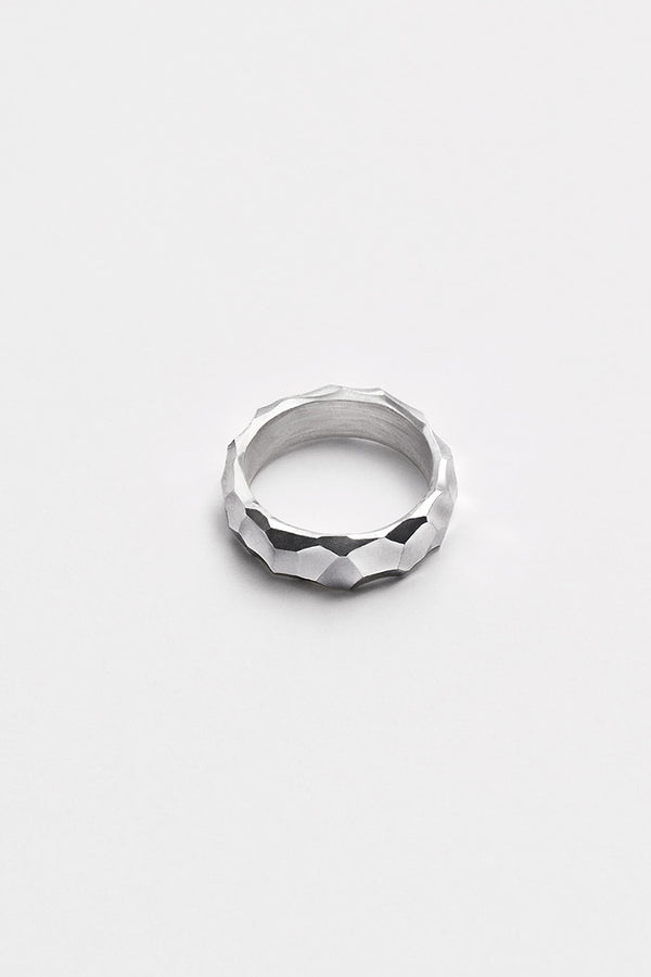 TIRE RING CARVED / 925 STERLING SILVER [Scheduled for May arrival]