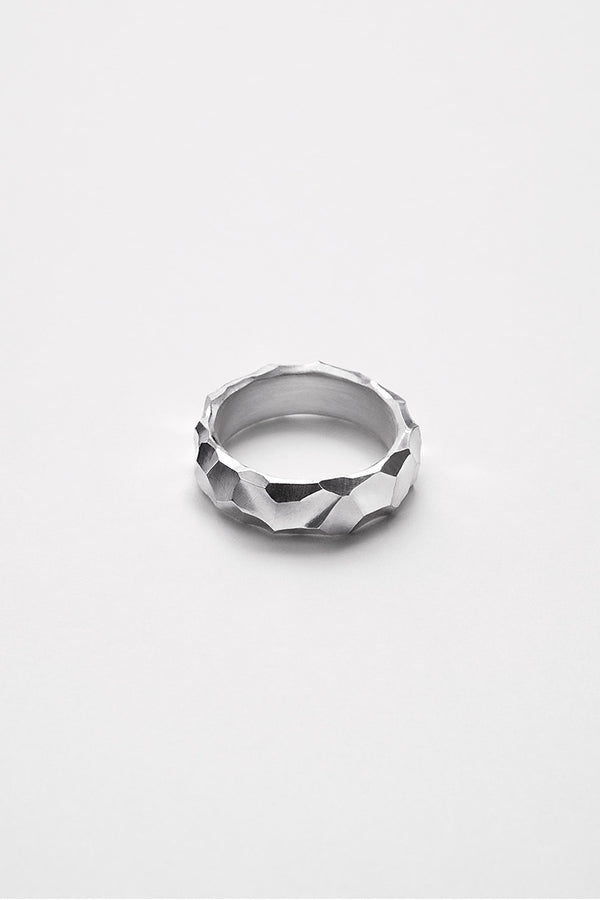 TIRE RING CARVED / 925 STERLING SILVER [Scheduled for May arrival]