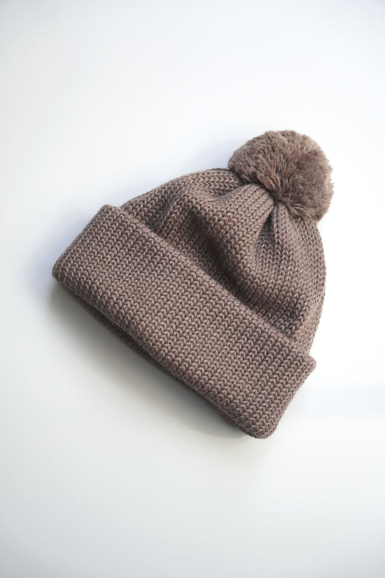 WOOL STANDARD KNIT (梵天付き) / BEIGE
