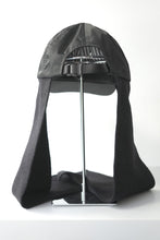 Load image into Gallery viewer, DICROS &amp; KNIT MUFFLER CAP / BLACK/BLACK
