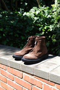 TYPE 197 ZIP BOOTS INJECTED TPU RUBBER SOLE / DARK EARTH