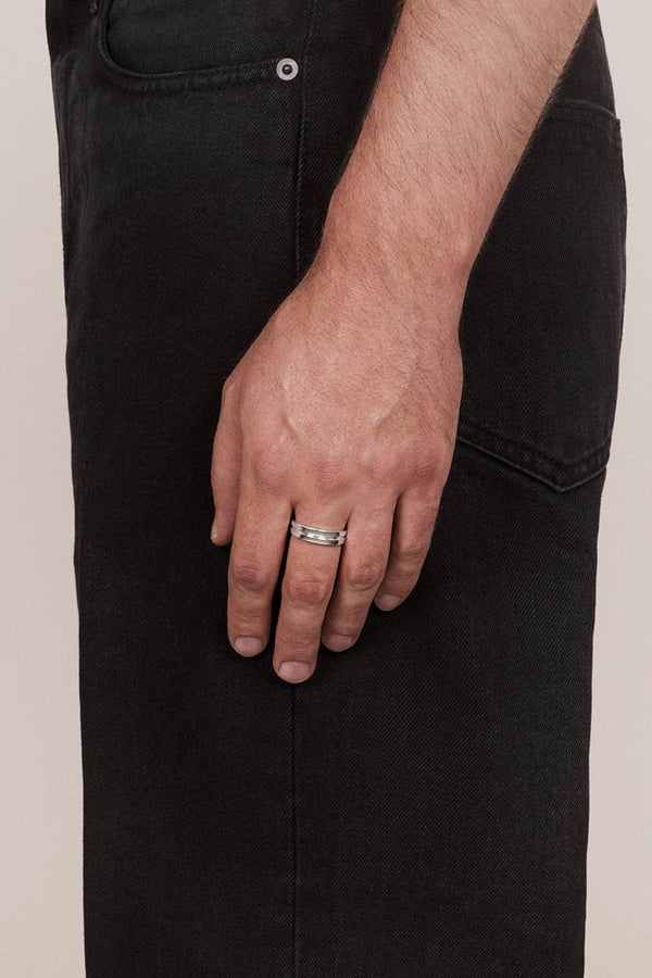 LINE RING NARROW / 925 STERLING SILVER [Scheduled for May arrival]