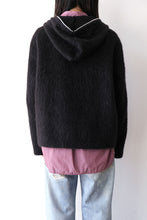 画像をギャラリービューアに読み込む, FULL ZIP HOOD / BLACK HAIRY WOOL