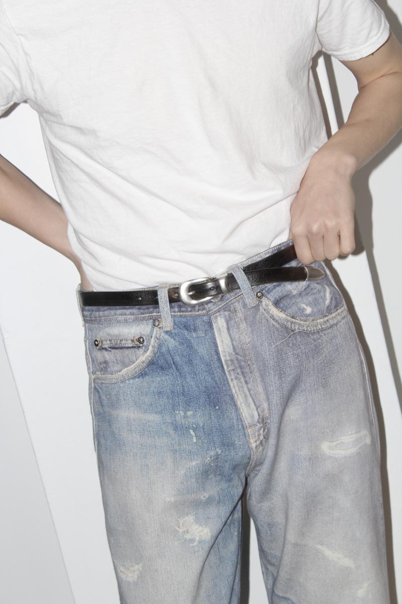 2CM BELT / BLACK LEATHER [26AW入荷予定］