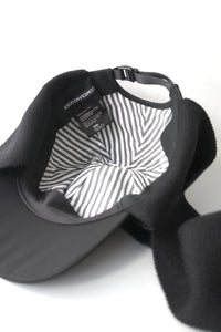 DICROS & KNIT MUFFLER CAP / BLACK/BLACK