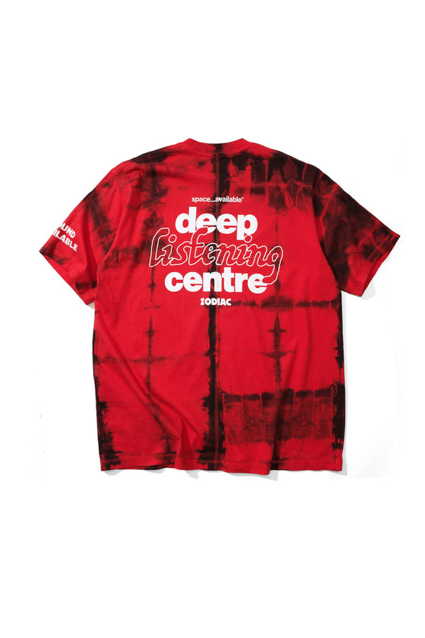 SPACE AVAILABLE×ZODIAC | LISTEN T-SHIRT / RED