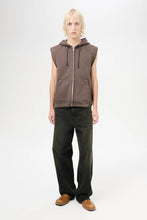 Load image into Gallery viewer, MOTOR HOOD VEST / FRENCH SUN FADE HEFTY FLEECE