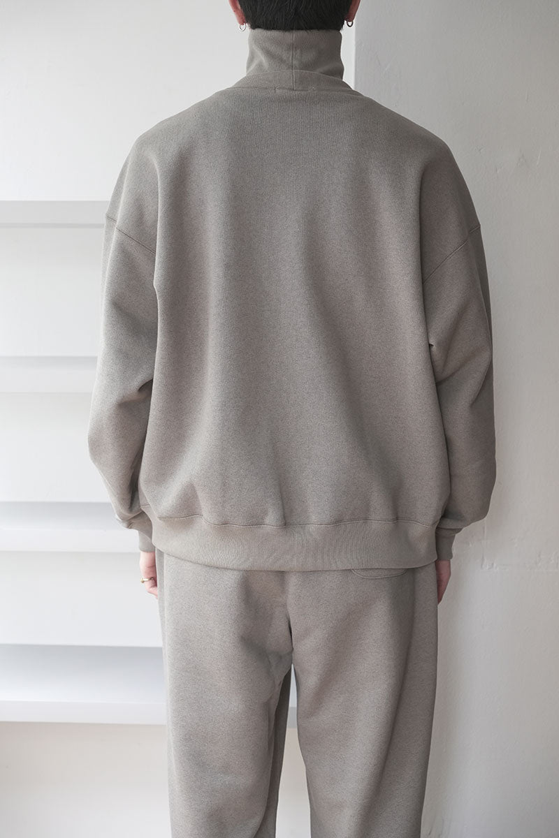 ULTIMATE HEAVY COTTON HIGH-NECK PULLOVER / JUTE BEIGE