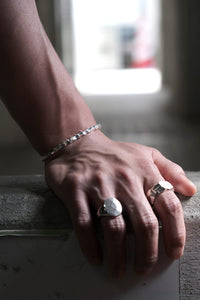 SNAKE BRACELET / CARVED SILVER