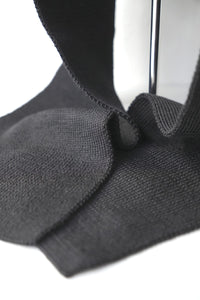 DICROS & KNIT MUFFLER CAP / BLACK/BLACK