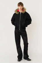 Load image into Gallery viewer, HOODED BOMBER / BLACK