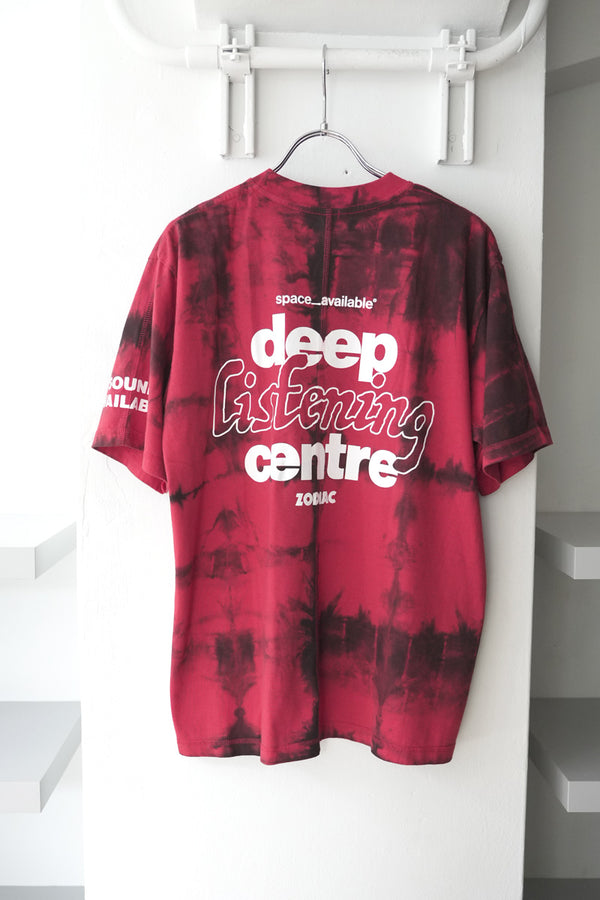 SPACE AVAILABLE×ZODIAC | LISTEN T-SHIRT / RED