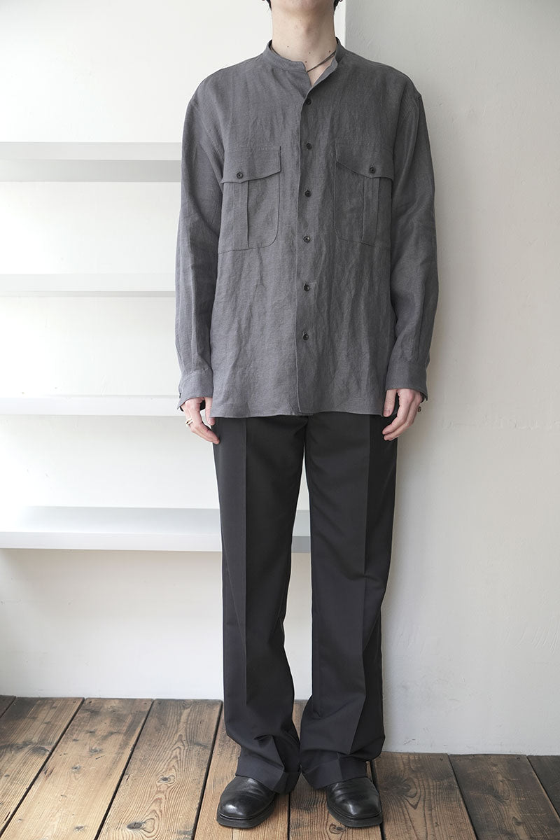 RAF SHIRT LIMEN HEMP TWILL / PLATINUM GREY [고베점]