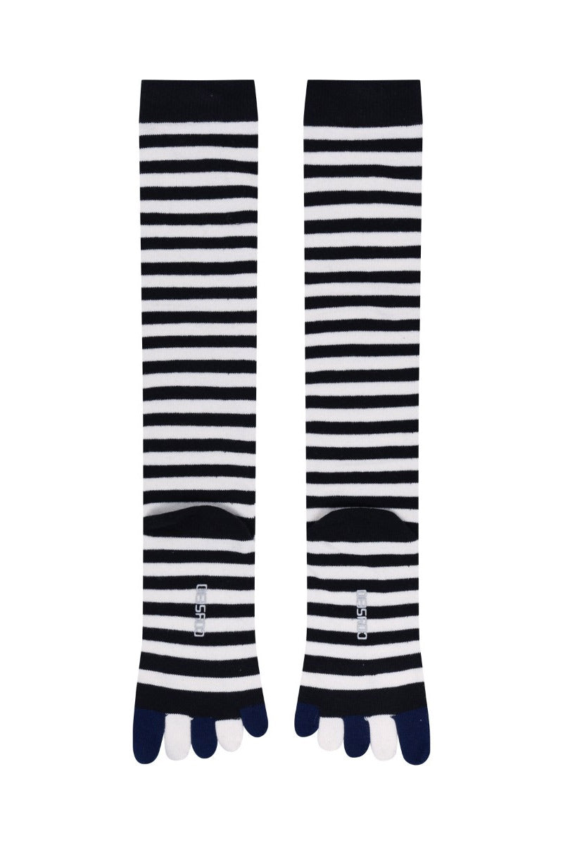STRIPE FIVE-TOE SOCKS / BLACK